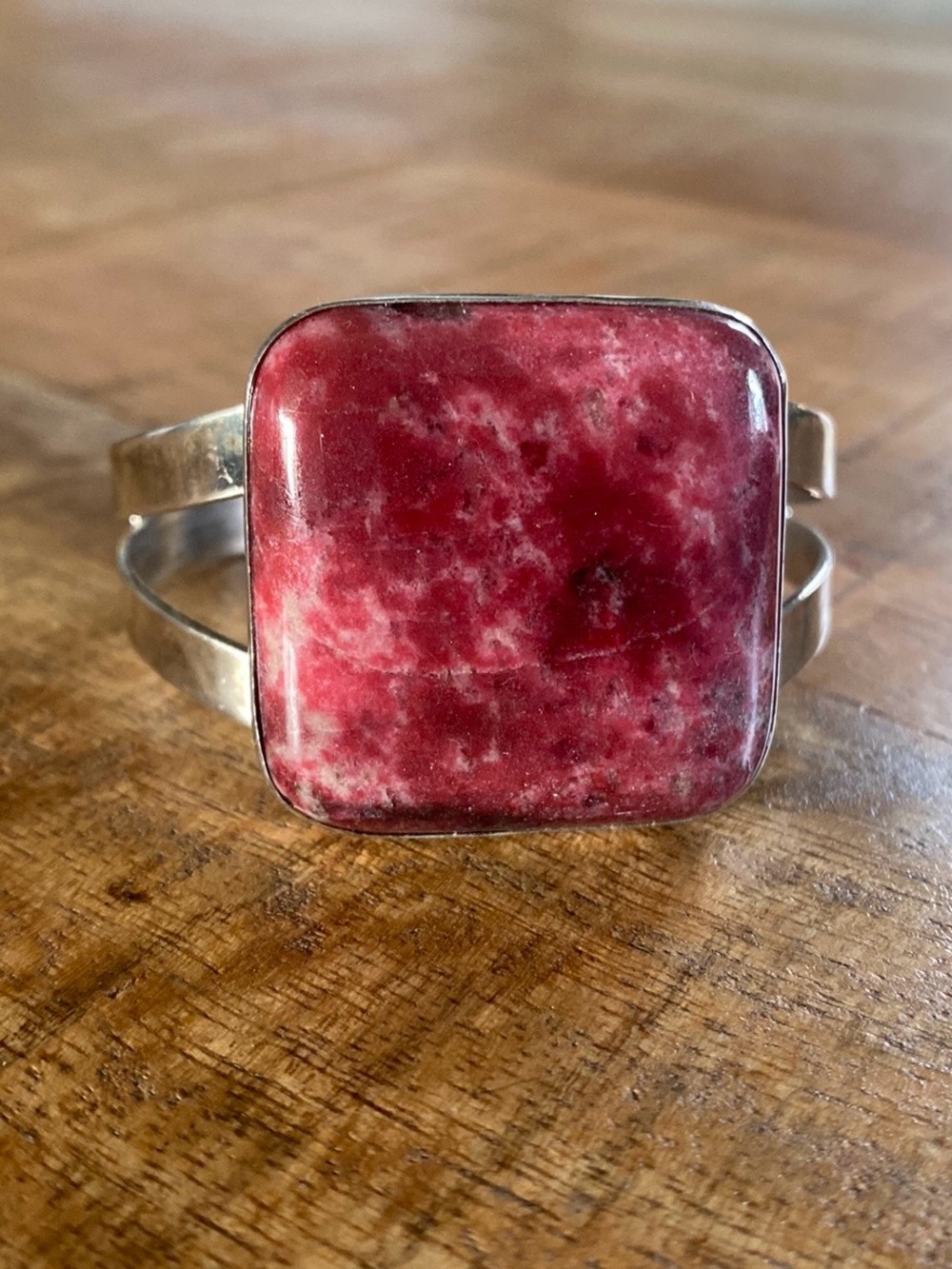 Jay King "Mine Finds" Sterling Silver & Thulite Cuff Bracelet